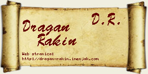 Dragan Rakin vizit kartica